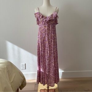 H&M Purple Floral Maxi Dress